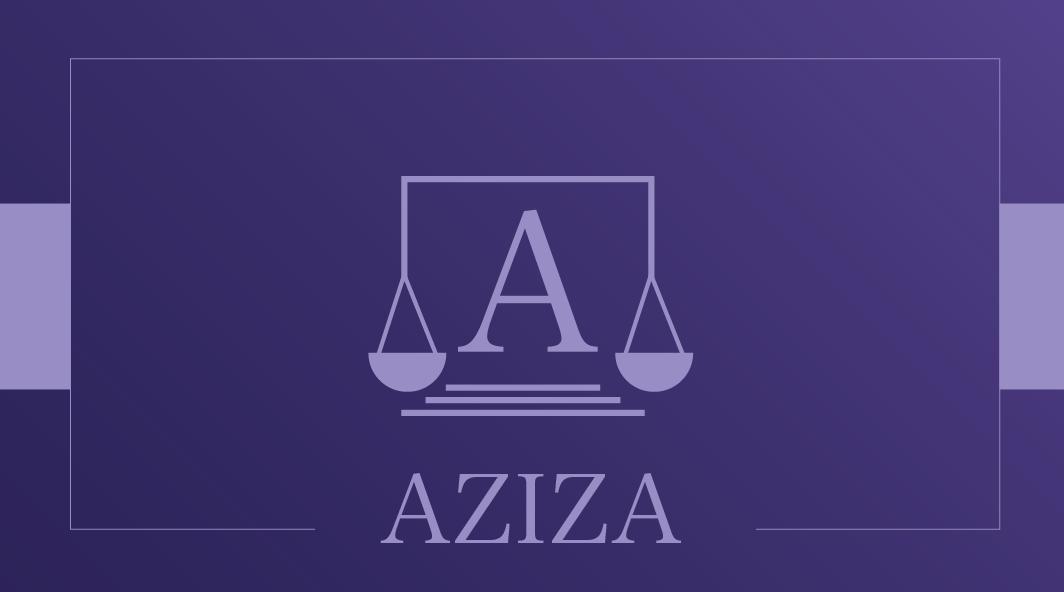 شعار مكتب المحامية عزيزة سليمان الشهري للمحاماة و الاستشارات القانونية